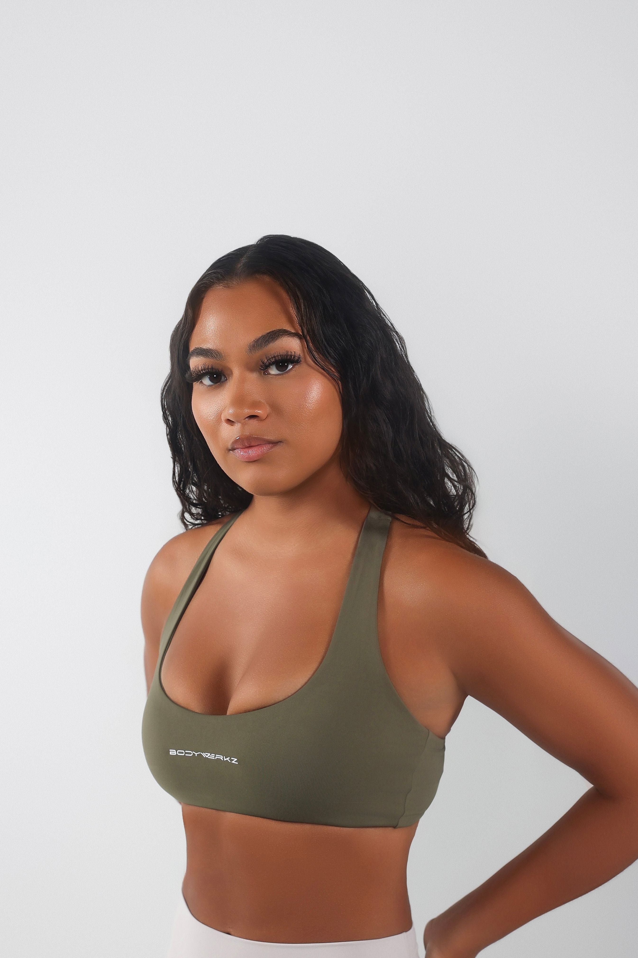 BASIC SPORT BRA bodywerkz Olive green S 