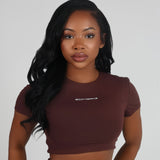 CLOUD CROP TOP bodywerkz Brown S 