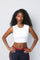 CROPPED MUSCLE TEE bodywerkz WHITE XS 