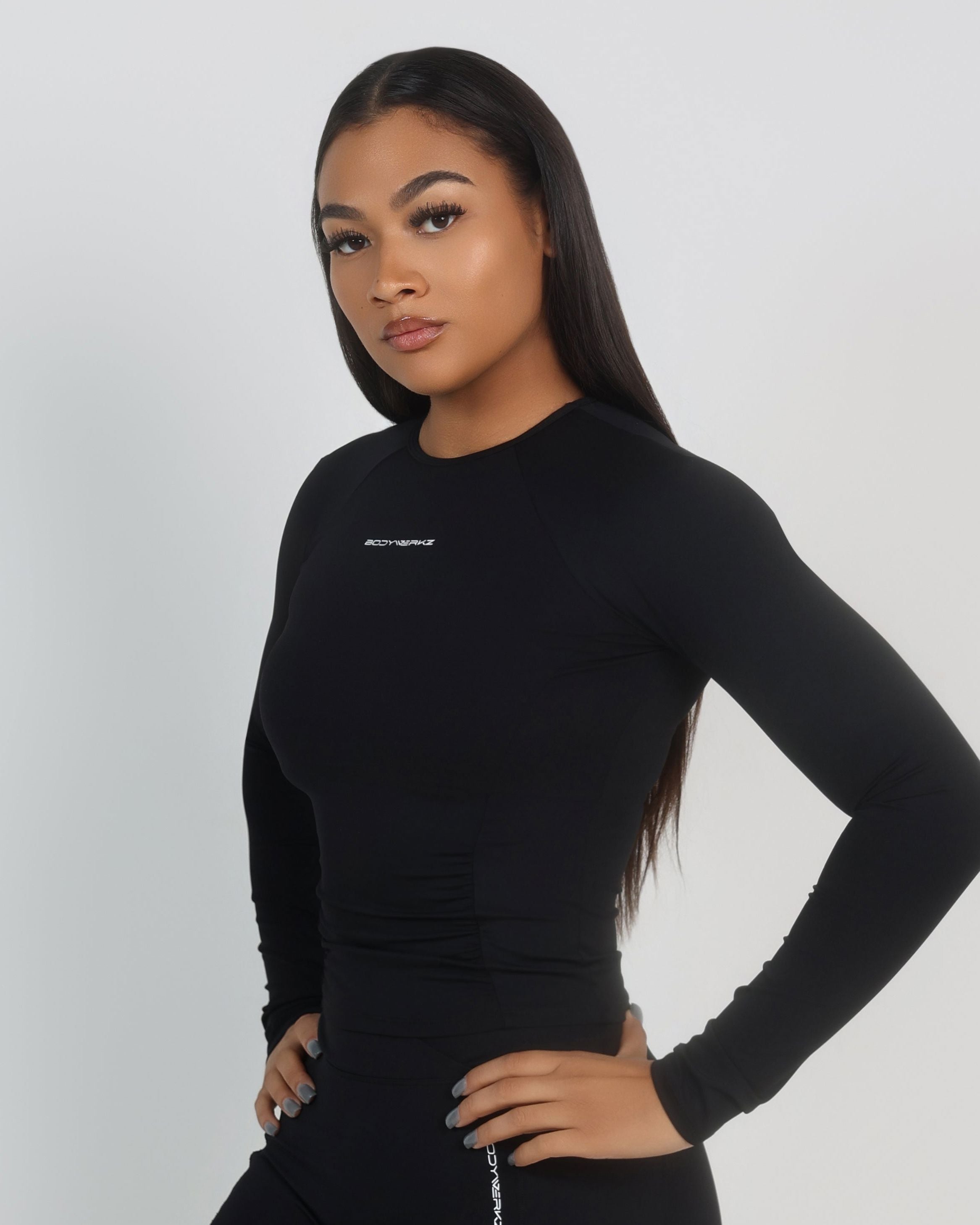 CURVED LONG SLEEVE bodywerkz S Black 