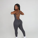 HALTER BACKLESS JUMPSUIT bodywerkz S Stone 
