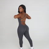 HALTER BACKLESS JUMPSUIT bodywerkz S Stone 