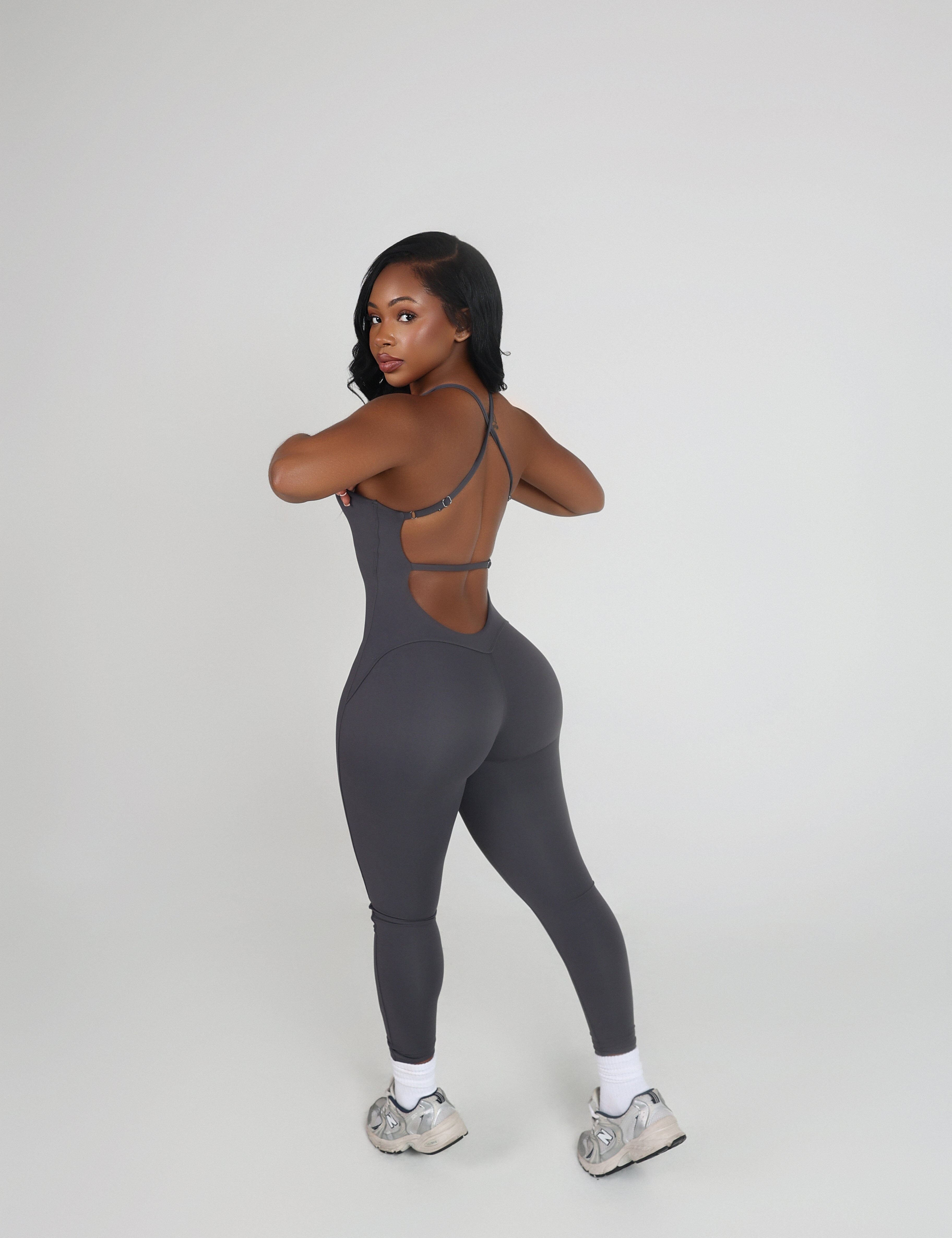 HALTER BACKLESS JUMPSUIT bodywerkz S Stone 