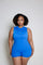 HIGH NECK OPEN V BACK ROMPER bodywerkz S Sapphire 