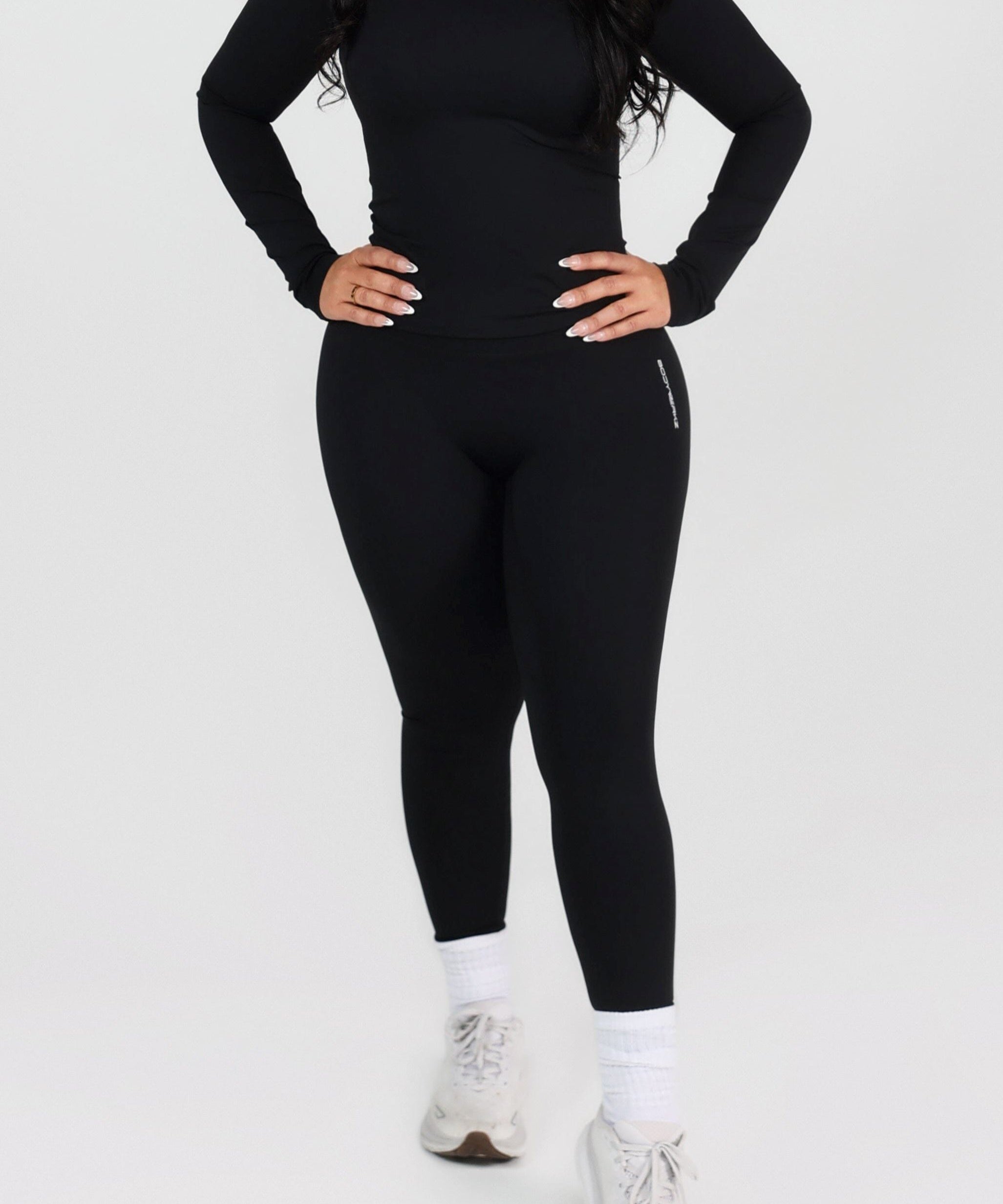 HIGH WAISTED YOGA PANTS bodywerkz S Black 