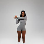 LONG SLEEVE VBACK ROMPER bodywerkz 