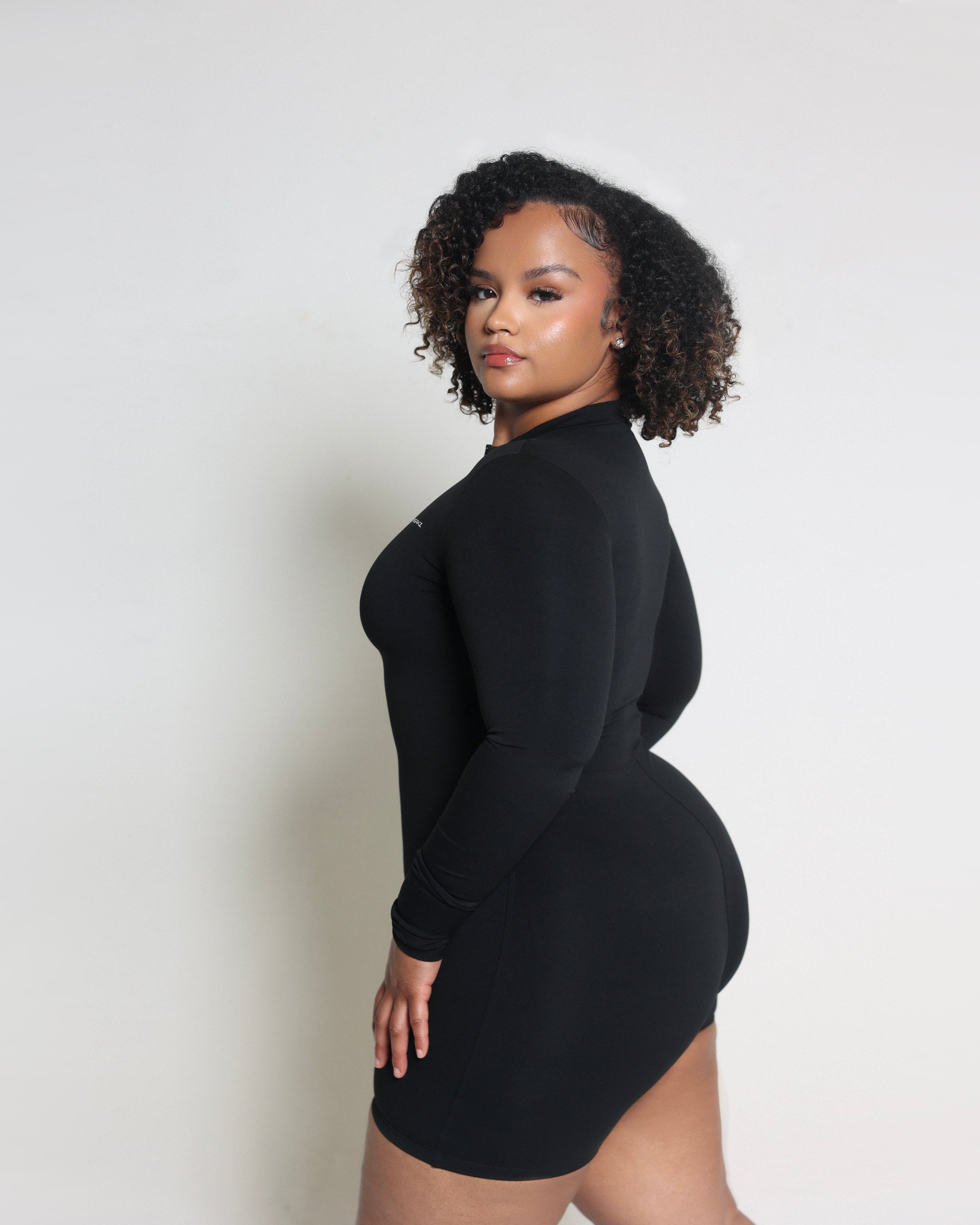 LONG SLEEVE ZIP UP ROMPER bodywerkz 