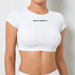 OPEN BACK CROP TOP bodywerkz S White 