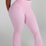 OUTLINE FLARE PANTS bodywerkz S Pink 