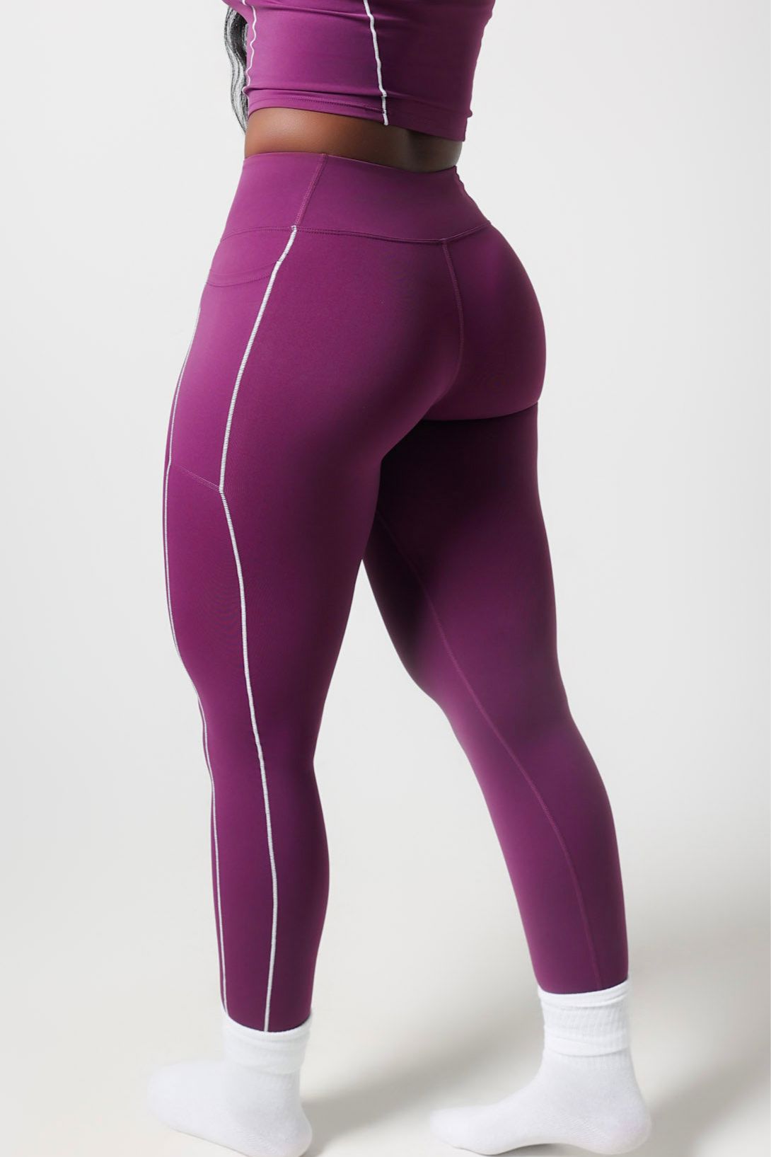 OUTLINE YOGA PANTS bodywerkz PLUM S 