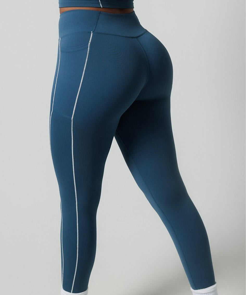 OUTLINE YOGA PANTS bodywerkz SEA BLUE S 