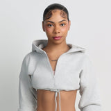OVERSIZED CROPPED JACKET bodywerkz S Heather grey 