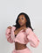 OVERSIZED CROPPED JACKET bodywerkz S Pink 