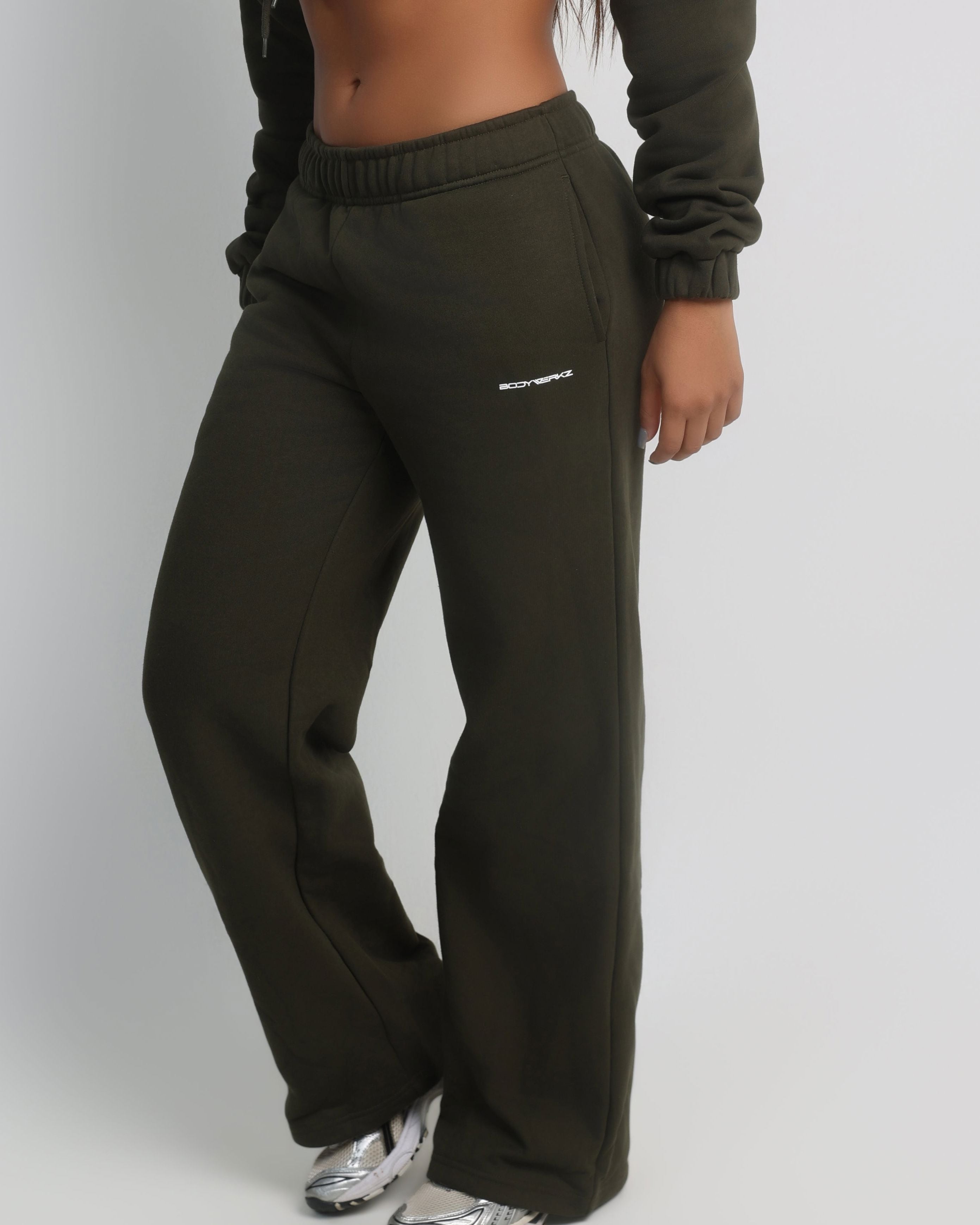 OVERSIZED SWEATPANTS bodywerkz S Olive Green 