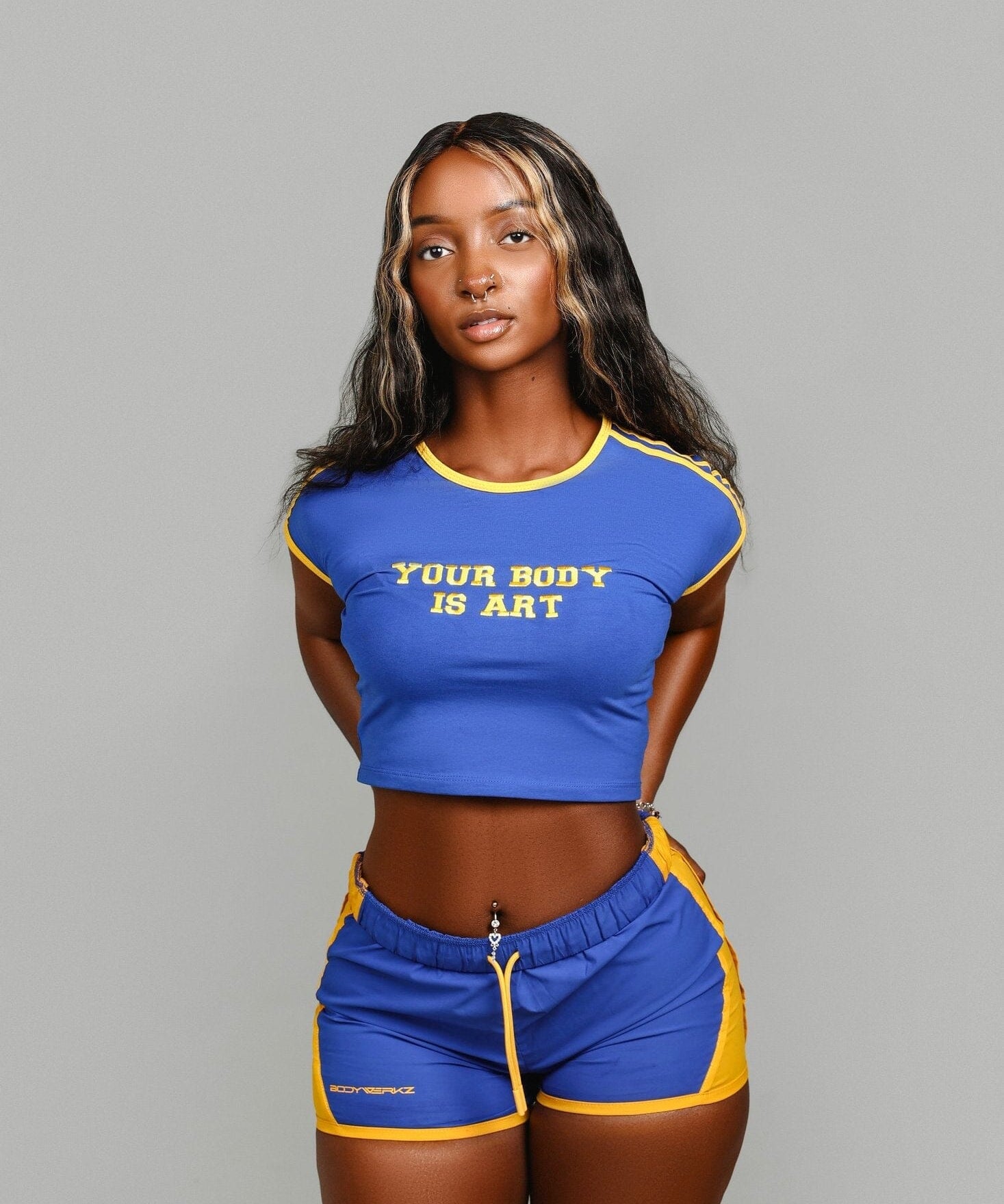 SPORTY BABY TEE bodywerkz S Blue 