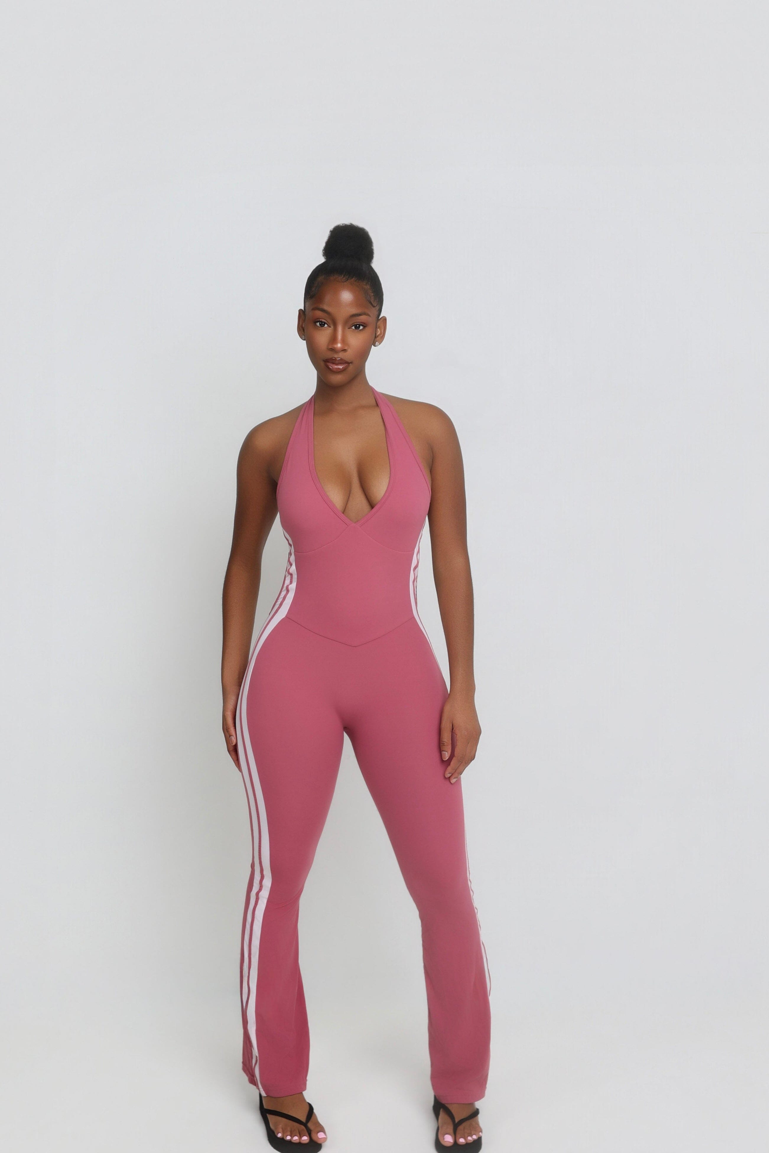 VARSITY FLARE JUMPSUIT bodywerkz XS 