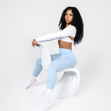 VBACK LEGGINGS bodywerkz S BABY BLUE 